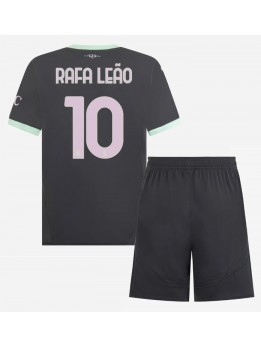 Billige AC Milan Rafael Leao #10 Tredjedraktsett Barn 2024-25 Kortermet (+ Korte bukser)